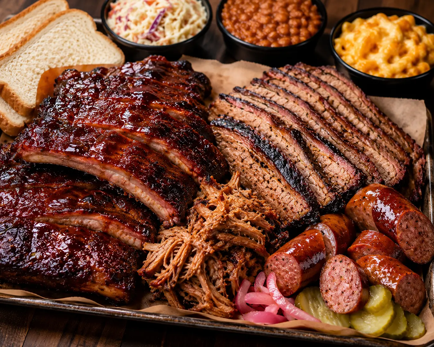 BBQ meat platter